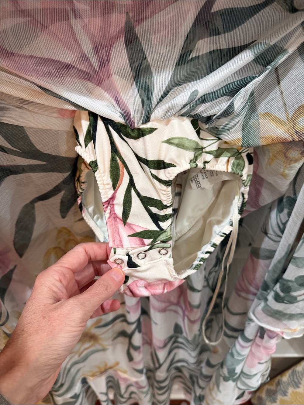 PatBo Cutout Maxi Dress Tropical Floral Bodysuit 2 - Picture 12 of 15
